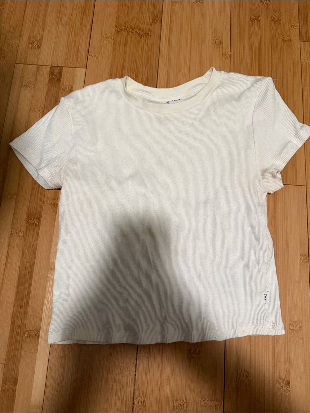 Aritzia TNA Cropped Ribbed Baby Tee
